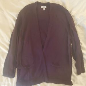 Croft &Barrow plum colored cardigan